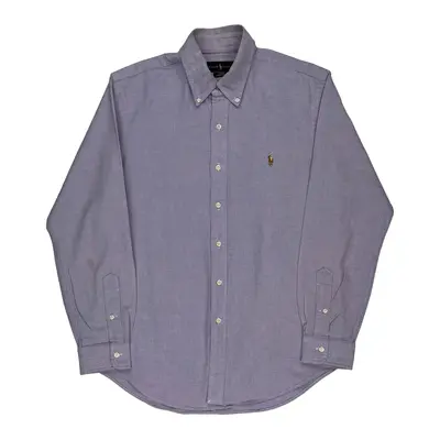 Ralph Lauren Slim Fit Shirt - Large Purple Cotton Blend | Size: large