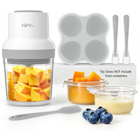 Baby Food Maker, HEYVALUE 13-in-1 Food Processor Set, Fruit, Vegatable, Meat, Baby Puree Blender with Baby Containers, Food F...