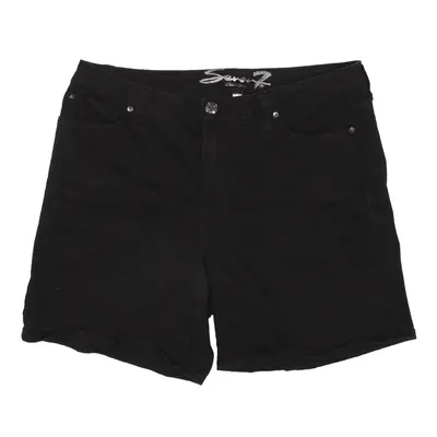SEVEN7 Denim Shorts Black Relaxed Womens M W35