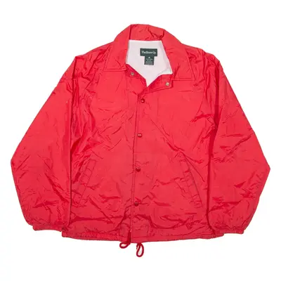THE WARM UP Coach Jacket Red Nylon Mens M
