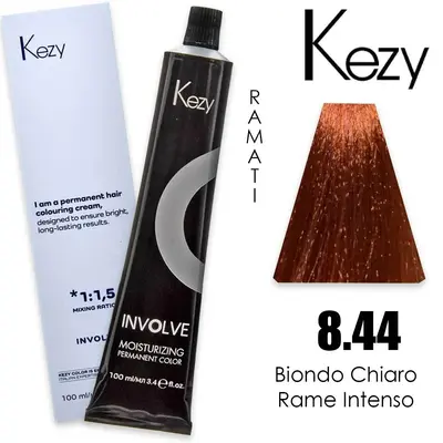Kezy Involve Color 100 Ml Biondo Chiaro Rame Intenso 8.44