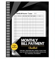 Large Print Bill Tracker Notebook: Monthly Bill Organizer & Planner for Financial Budgeting, Finance & Payments Checklist Org...