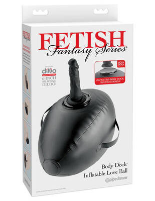 Fetish Fantasy Series Body Dock Inflatable Love Ball - Black