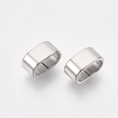 Tarnish Resistant 304 Stainless Steel Slide Charms
