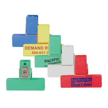 250 Customized Small Bag Clip w/Magnetic Back