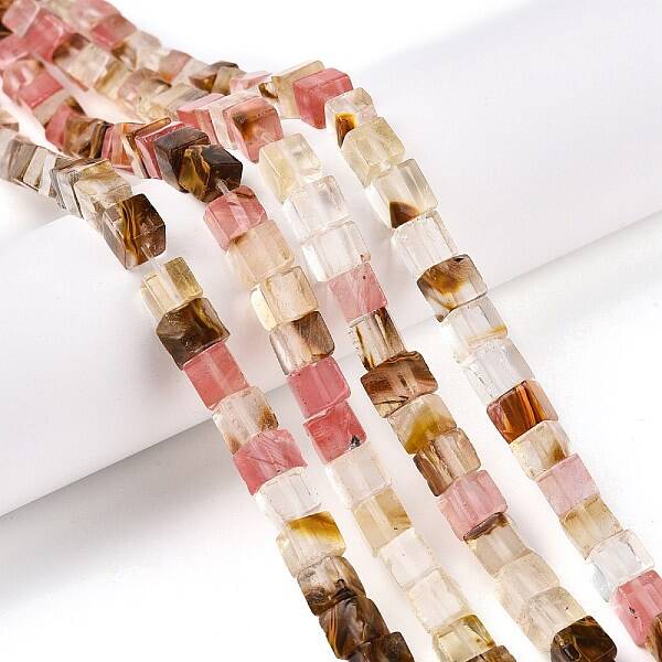 Tigerskin Glass Beads Strands
