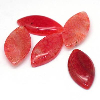 Horse Eye Dyed Natural Crackle Agate Cabochons
