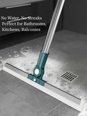 Magic Mop | 3-Piece Kit All Surface Sweeper and Squeegee for Wet and Dry Cleaning Dust, Dirt, Liquids, Pet Hair, Tile, Hardwo...