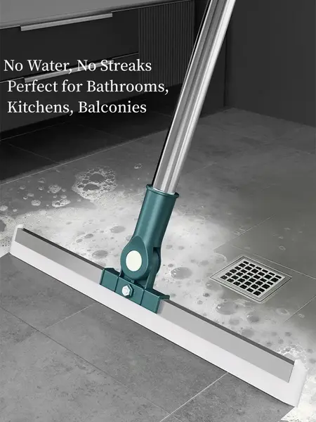 Magic Mop | 3-Piece Kit All Surface Sweeper and Squeegee for Wet and Dry Cleaning Dust, Dirt, Liquids, Pet Hair, Tile, Hardwo...