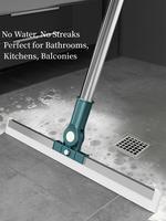 Magic Mop | 3-Piece Kit All Surface Sweeper and Squeegee for Wet and Dry Cleaning Dust, Dirt, Liquids, Pet Hair, Tile, Hardwo...