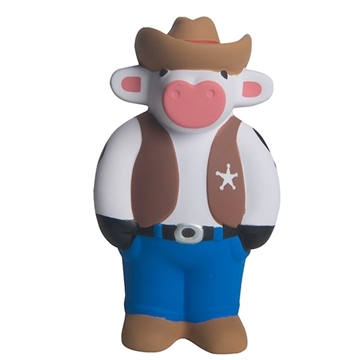 150 Custom Cowboy Cow Stress Reliever - Squeeze Toy