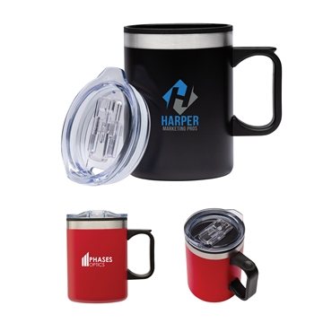 12 Customized Kobuk 14oz. Steel PP Liner Camping Mug - Double Wall ...