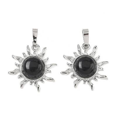 Natural Obsidian Pendants