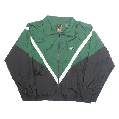 USA Mens Track Jacket Green Nylon USA XL