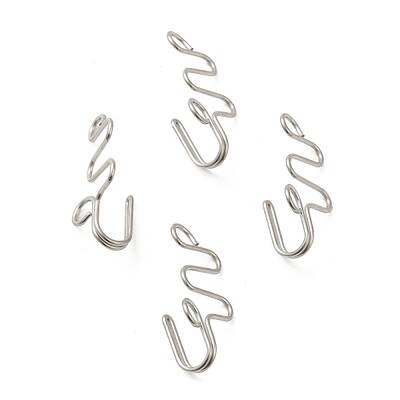 Non-Tarnish 316 Surgical Stainless Steel Clip on Nose Rings