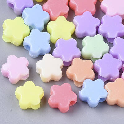 Opaque Acrylic European Beads