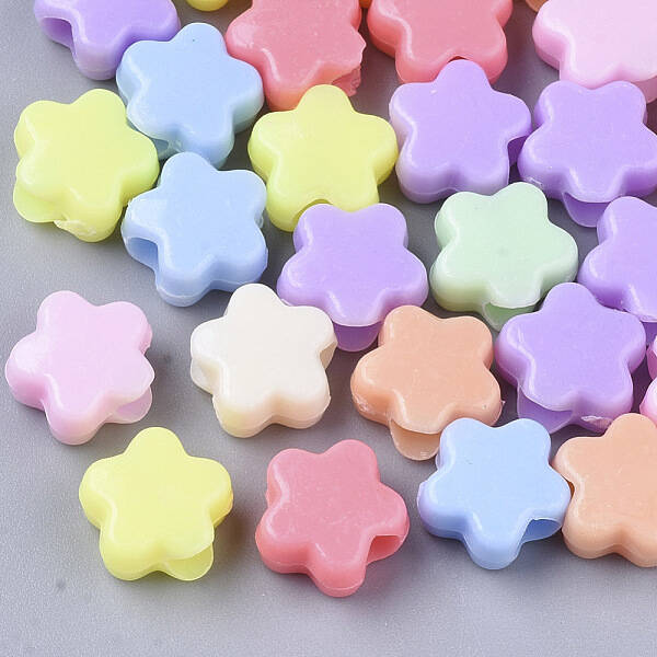 Opaque Acrylic European Beads