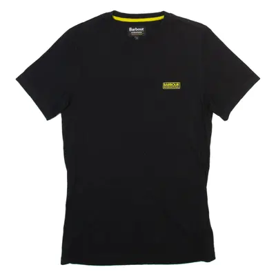 BARBOUR INTERNATIONAL Mens T-Shirt Black Crew Neck S