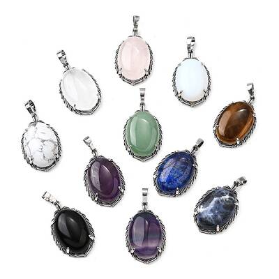 Natural & Synthetic Mixed Stone Pendants