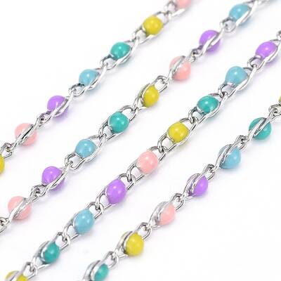 304 Stainless Steel Enamel Twisted Chains