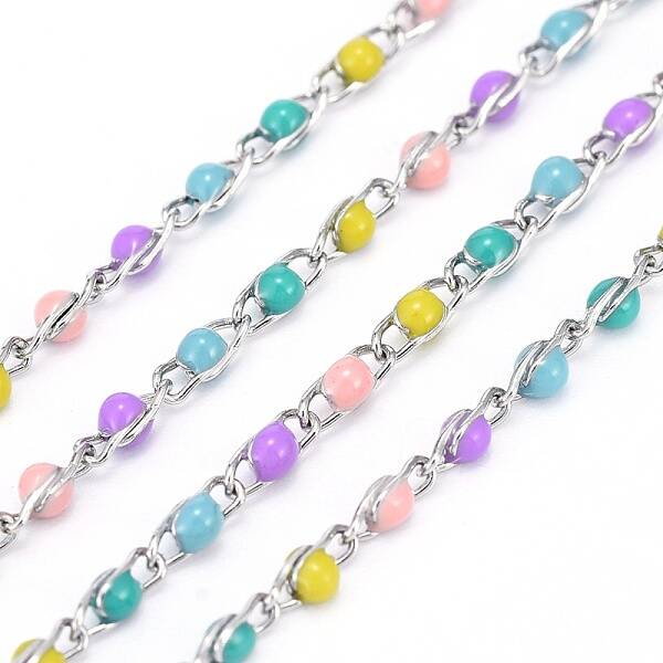 304 Stainless Steel Enamel Twisted Chains