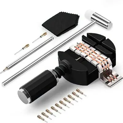 Professional Watch Link Band Sizing Removal Tool Kit for Watch Bracelet Adjustment, Watch Pin Removal Adjustment Tool Kit