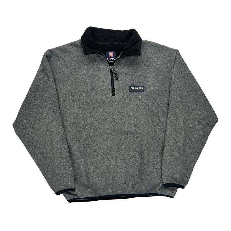 Chaps Ralph Lauren Fleece - Large Grey Polyester