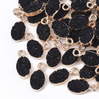 Druzy Resin Pendants