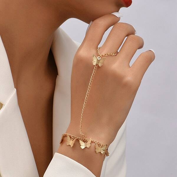 Iron Butterfly Ring Bracelet