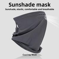 Ear Hanging Ice Silk Sun Protection Mask Men and Women Summer Outdoor Cycling Masks Sun Protection Full Face Towel Veil Tasse...
