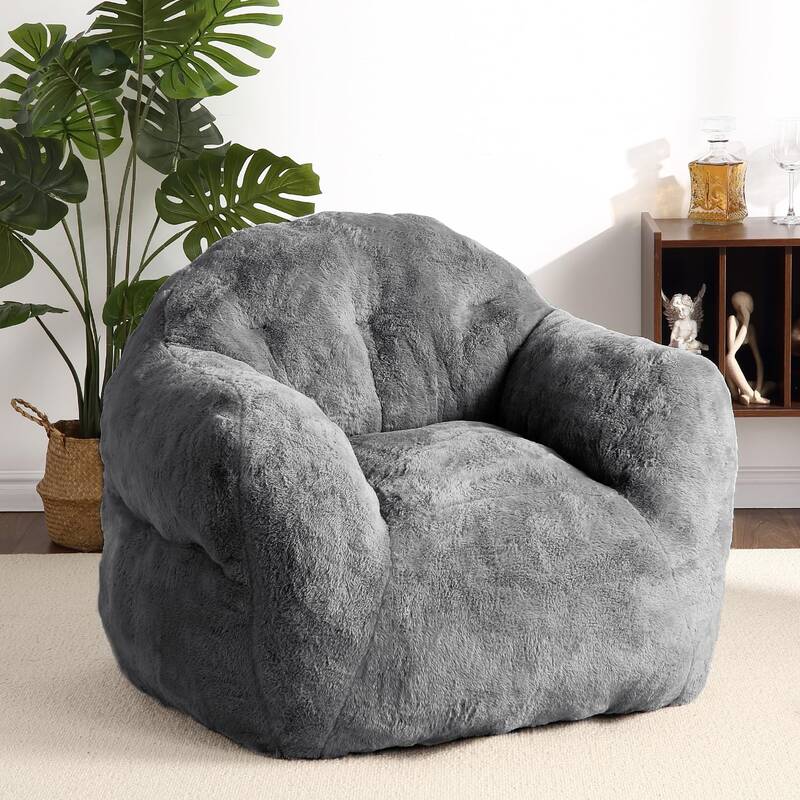 Garvee Bean Bag Chair with Filler, 51” Giant Bean Bag Sofa for Adults Kids, Soft Cozy Large Beanbag Sofa Chair with Armrest...