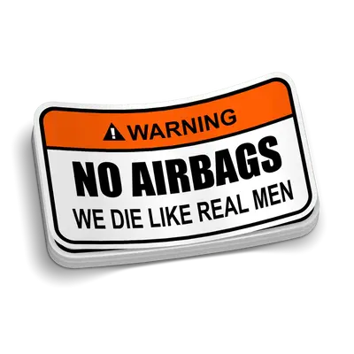 No Airbags Decal