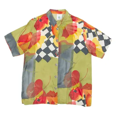 NEW FAST Womens Shirt Green Camouflage M