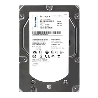49Y6092 IBM 300GB 6Gb/s SAS 15000 3.5-inch 64MB Hard Drive
