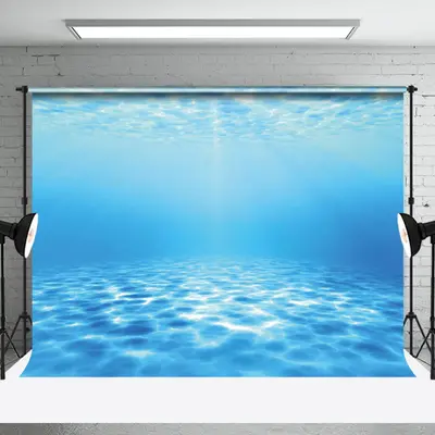 Swimming Pool Blue Clear Water Photography Backdrop - Aperturee