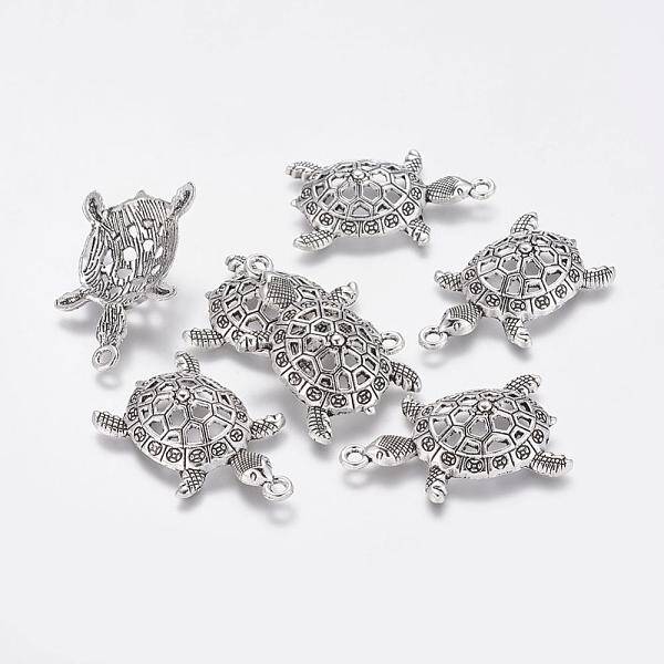 Tibetan Style Alloy Tortoise Pendants