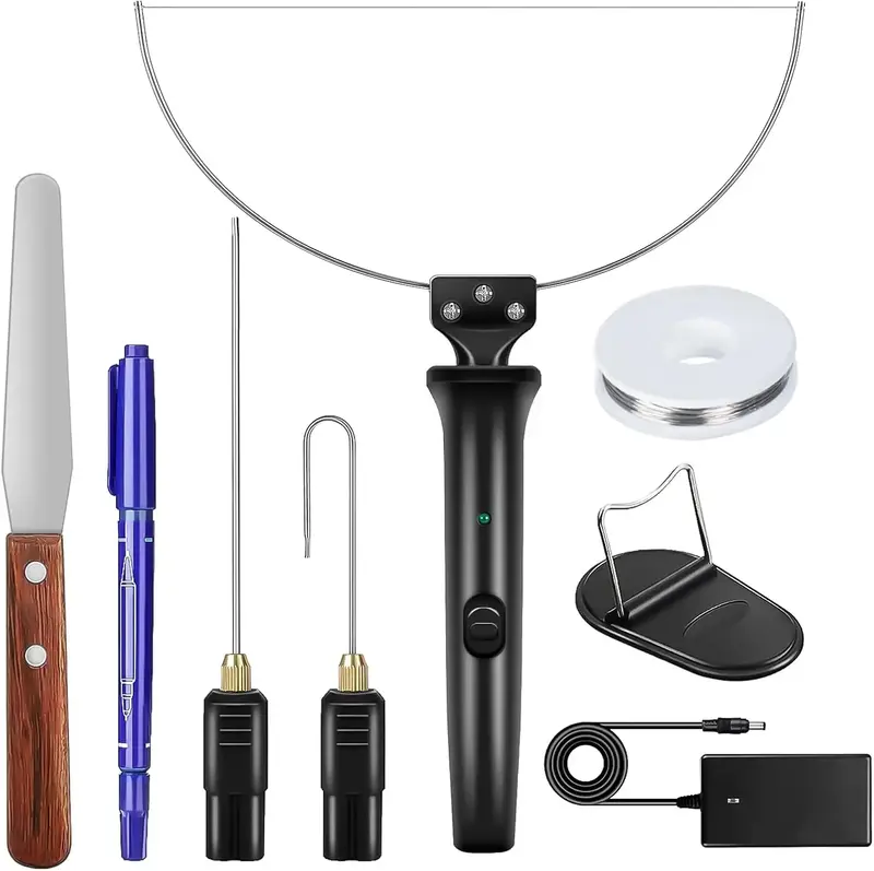 GOCHANGE 4 in 1 Foam Cutter,  Electric Cutting Machine Pen Tools Kit, 100-240V /18W Styrofoam Cutting Pen with Electronic Vol...