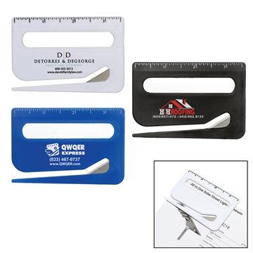 250 Custom 3-in-1 Letter Opener w/Ruler and Reader - Stainless ...