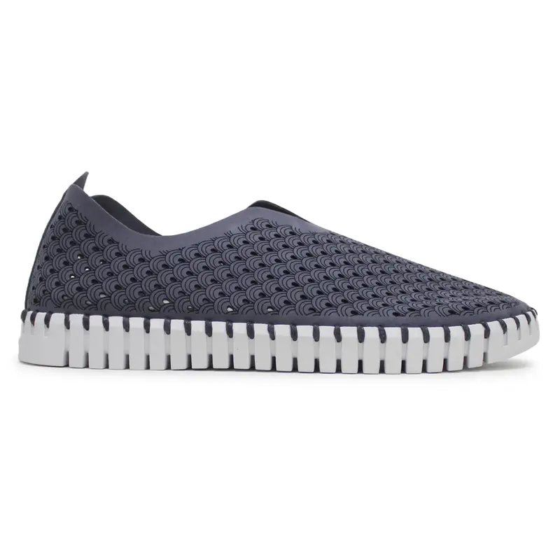 Ilse Jacobsen Tulip 139 Textile Women's Slip On Shoes - Grey Blue - Size:US 11 Women