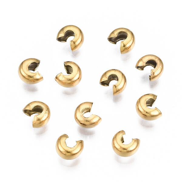 304 Stainless Steel Crimp Beads Covers
