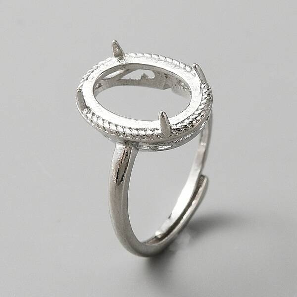 Adjustable Brass Solitaire Ring Settings