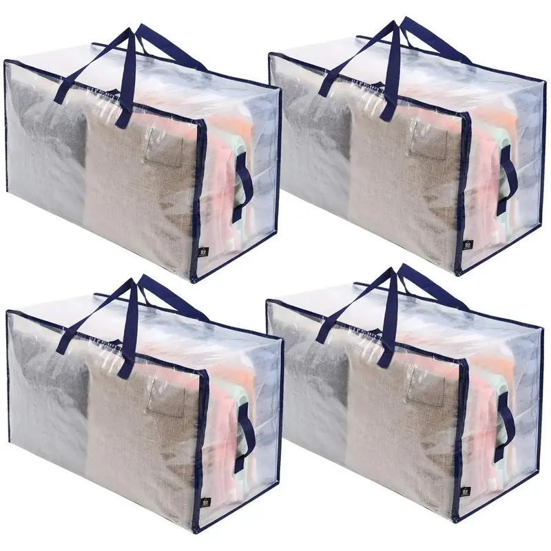 Moving Bag with Zipper & Handle, 1 Count Large Capacity Storage Bag, Space Saver Bags, Dormitory, Laundry Storage Bag, Househ...