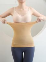 Women's Solid Textured Waist Trainer, Comfort Tummy Control High Stretch Seamless Waist Cincher, Shaper for Daily Wear, Women...