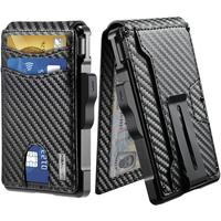 umoven Wallet for Men - with Money Clip Slim Leather Slots Credit Card Holder RFID Blocking Bifold Minimalist Wallet with Gif...