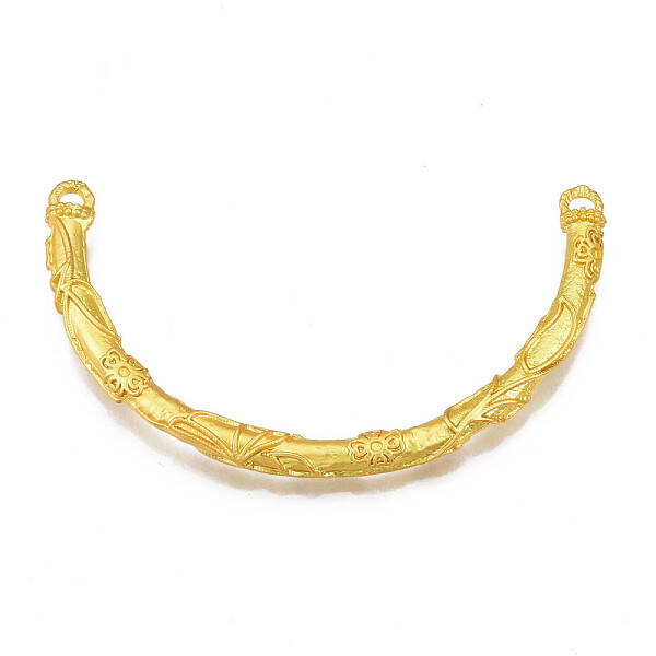 Matte Style Brass Connector Charms