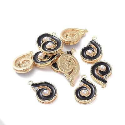Brass Enamel Pendants