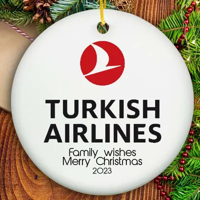 15 pcs+ Bulk Logo Printed Christmas Ornaments for Corporate Events and Churches - Ceramic