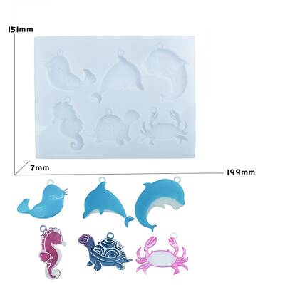 DIY Food Grade Silhouette Silicone Pendants Mold