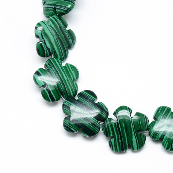 Synthetic Malachite Bead Strands