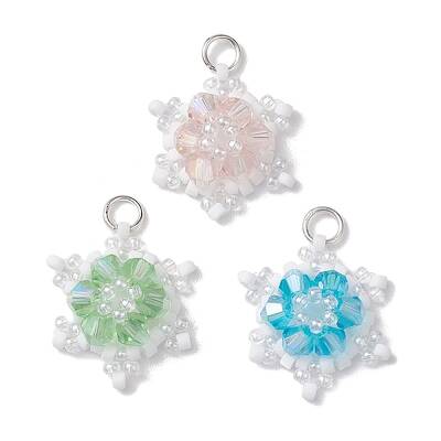 Glass Seed Beaded Pendants